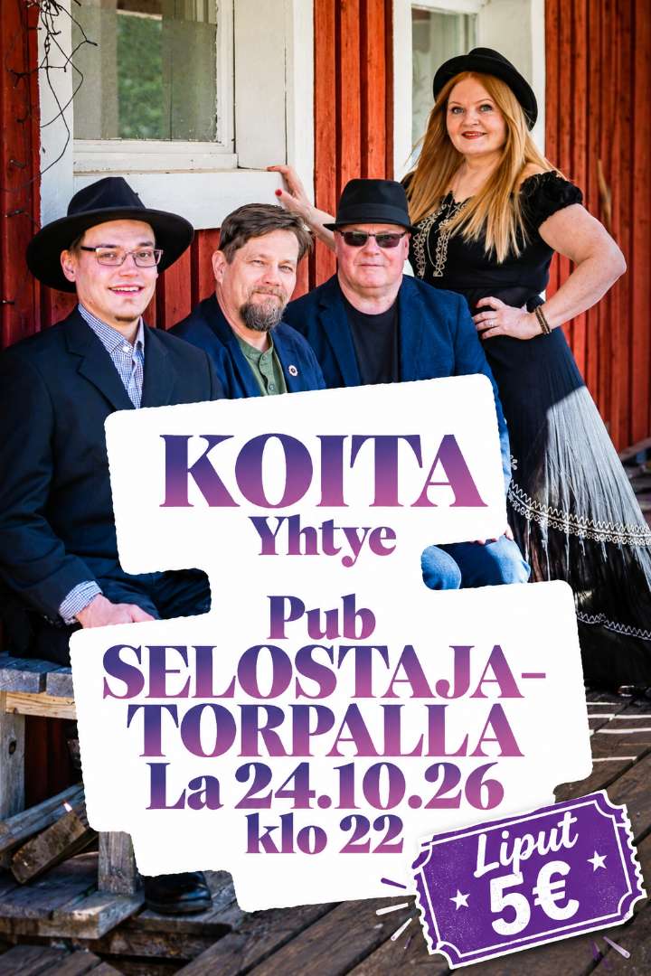 Koita yhtye Torpalla lokakuussa