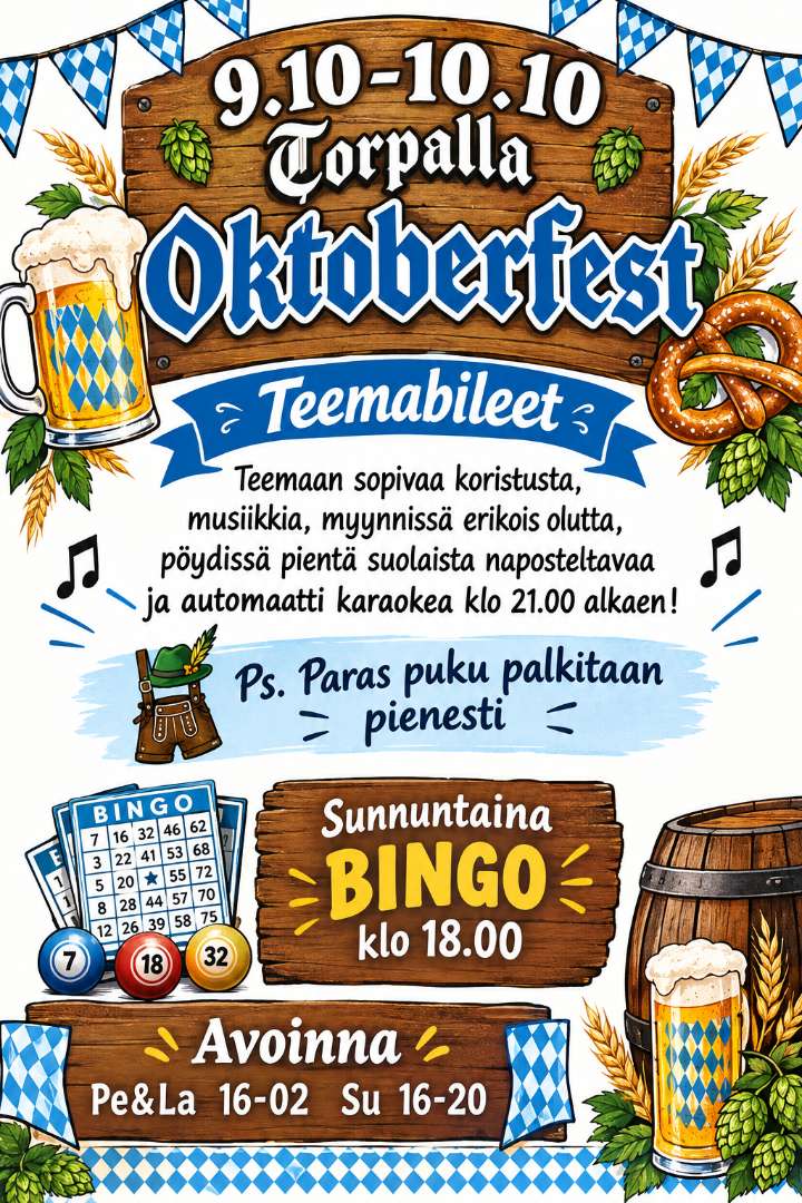 Oktoberfest Torpalla lokakuussa